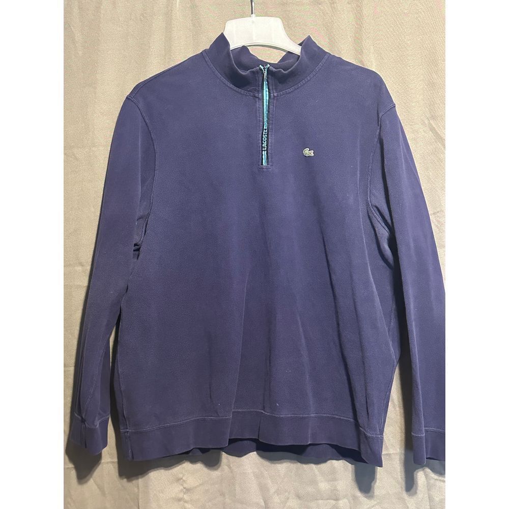 Lacoste Men's Classic Navy‎ Long Sleeve Polo Shirt with Signature Logo 2XL